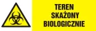 Teren skażony biologicznie - znak ostrzegający, informujący - NA002