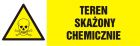 Teren skażony chemicznie - znak ostrzegający, informujący - NA001
