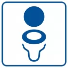 Toaleta 2 - znak informacyjny - RA014 - RA014 Toaleta 2 - znak informacyjny - RA014