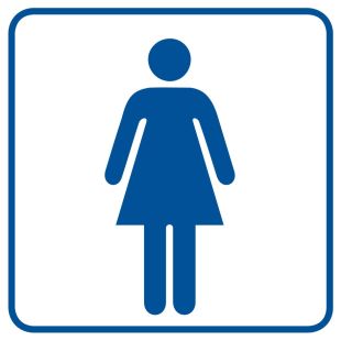 Toaleta damska 1 - znak informacyjny - RA015
