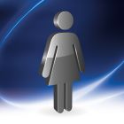 Toaleta damska - znak informacyjny - PC605