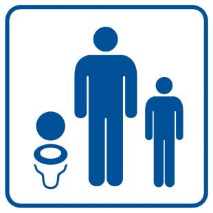 Toaleta dla dzieci - znak informacyjny - RA021