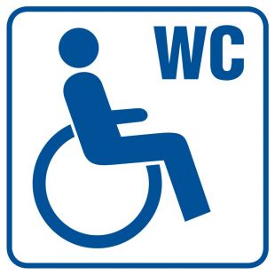 Toaleta dla inwalidów 1 - znak informacyjny - RA022
