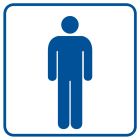Toaleta męska 1 - znak informacyjny - RA016