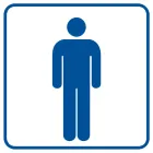 Toaleta męska 1 - znak informacyjny - RA016 - RA016 Toaleta męska 1 - znak informacyjny - RA016