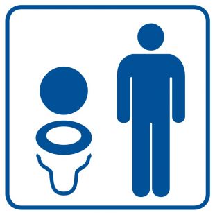 Toaleta męska 2 - znak informacyjny - RA019