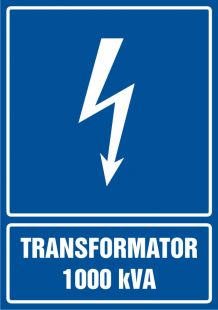 Transformator 1000 kVA - znak sieci elektrycznych - HG030