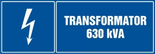 Transformator 630 kVA - znak elektryczny