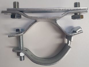 Uchwyt krawędziowy, jednostronny, mocowanie do znaku drogowego - metalowy ocynkowany, obejma na słupek