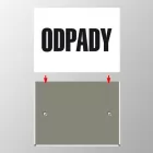 Uchwyt mocujący do mobilnej tablicy oznaczenia środków transportujących odpady - PA094