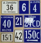 Ulica i nr domu, posesji, adres - tabliczka tłoczona aluminiowa