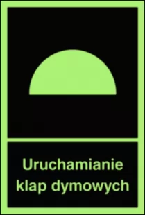 Uruchamianie klap dymowych - znak przeciwpożarowy ppoż - BB002