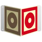 Uruchamianie ręczne - znak ewakuacyjny, przestrzenny, ścienny 3D