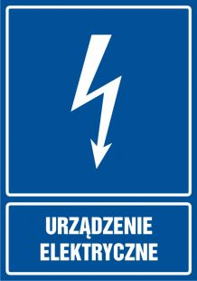 Urządzenie elektryczne - znak elektryczny