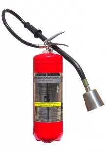 Urządzenie gaszące metale - gaśnica Gaz-Tech UGM-6x D
