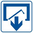 Uwaga! Drzwi zamykają się samoczynnie. Nie zamykaj na siłę 2 - znak informacyjny - RA067