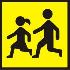 Uwaga! Dzieci - znak PCV