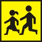 Uwaga! Dzieci - znak PCV