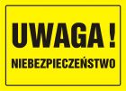 Uwaga! Niebezpieczeństwo - znak, tablica budowlana - OA025