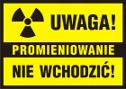 Uwaga! Promieniowanie - nie wchodzić - znak informacyjny - PA011 - PA011 Uwaga! Promieniowanie - nie wchodzić - znak informacyjny - PA011