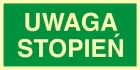Uwaga stopień - znak ewakuacyjny - AC026