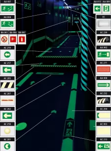 Uwaga stopień - znak ewakuacyjny - AC209