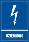 Uziemiono - znak elektryczny
