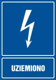 Uziemiono - znak elektryczny - Norma PN-E-08501:1998