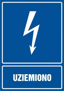 Uziemiono - znak elektryczny