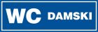 WC damski - znak informacyjny - PB020