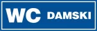 WC damski - znak informacyjny - PB020
