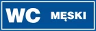 WC męski - znak informacyjny - PB019