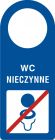 WC nieczynne - zawieszka na drzwi - TC015