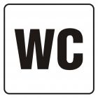 WC - znak, naklejka kolejowa - SD007