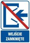 Wejście zamknięte - znak informacyjny - RB501