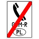 Wskaźnik końca obowiązywania systemu ERTMS/GSM-R W33 - znak kolejowy