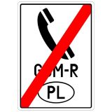 Wskaźnik końca obowiązywania systemu ERTMS/GSM-R W33 - znak kolejowy - Przytorowe wskaźniki kolejowe (W-12 – W-34)