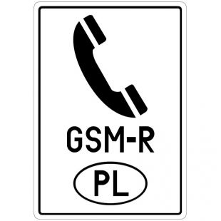 Wskaźnik początku obowiązywania systemu ERTMS/GSM-R W33 - znak kolejowy