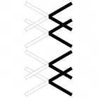 Wskaźnik torowy W13 - podwójny - znak kolejowy