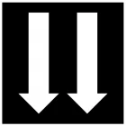 Wskaźnik uprzedzający o braku drogi hamowania W20 - znak kolejowy