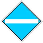 Wskaźnik We2a 48x48 cm - znak kolejowy na liniach zelektryfikowanych