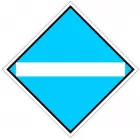 Wskaźnik We2a 48x48 cm - znak kolejowy na liniach zelektryfikowanych