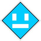 Wskaźnik We8a 48x48 cm - znak kolejowy na liniach zelektryfikowanych