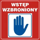 Wstęp wzbroniony - znak, tablica wojskowa - NF006