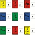 Wybierz wzór, tekst, kolor napisu, kolor tła - zamów - Uwaga pies