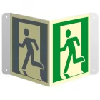 Wyjście ewakuacyjne (lewostronne) - znak ewakuacyjny, przestrzenny, ścienny 3D - BG006 Wyjście ewakuacyjne (lewostronne) - znak ewakuacyjny, przestrzenny, ścienny 3D