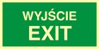 Wyjście exit - znak ewakuacyjny - AC001