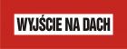 Wyjście na dach - znak przeciwpożarowy ppoż - BC120