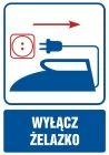 Wyłącz żelazko - znak informacyjny - PA001