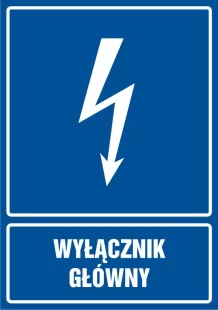 Wyłącznik główny - znak elektryczny